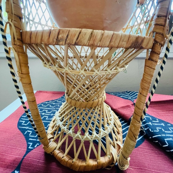 Vintage Peacock Chair Plant Stand - Picture 2 of 4